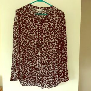Old Navy gray leopard tunic size medium